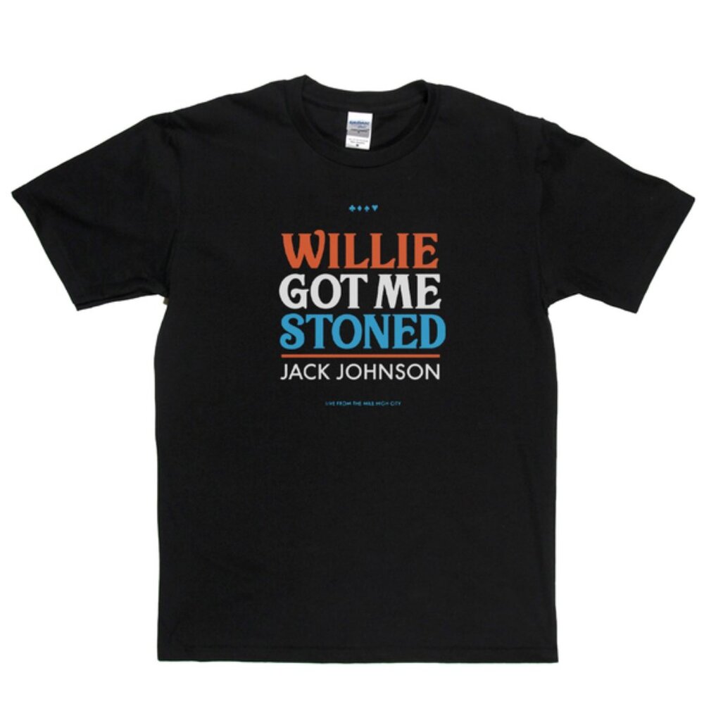 Jack Johnson Willie Got Me Stoned Music Graphic Unisex T-Shirt
